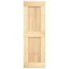 Porte coulissante Naturel et Blanc 70 x 210 cm 649348649348
