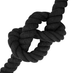 Corde Noir 5 x 5 x 1000 cm Coton 649352649352