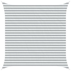 Voile d'ombre Gris clair et blanc 3,6 x 3,6 m 649354649354