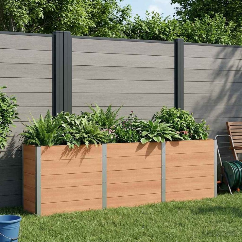 Jardinière surélevée Marron 300 x 50 x 91 cm 649359649359