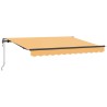 Auvent rétractable Sable 450 × 300 cm Tissu et Aluminium 649361649361