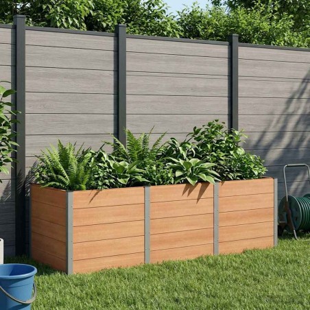 Jardinière surélevée Marron 300 x 100 x 91 cm 649363649363