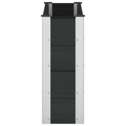 Jardinière surélevée Noir 100 x 30 x 72 cm 649365649365