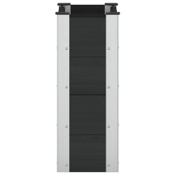 Jardinière surélevée Noir 50 x 30 x 72 cm 649368649368