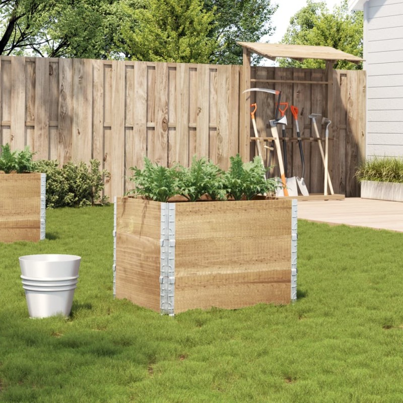 Jardinière 80x60 cm bois de pin massif 649390649390