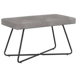 banc Uni Gris clair 80 x 40 x 45 cm Velours 649412649412