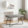 banc Uni Gris clair 80 x 40 x 45 cm Velours 649412649412