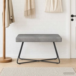 banc Uni Gris clair 80 x 40 x 45 cm Velours 649412649412