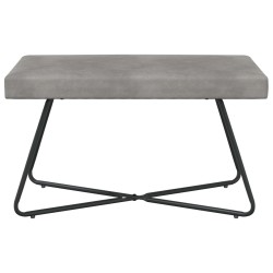 banc Uni Gris clair 80 x 40 x 45 cm Velours 649412649412