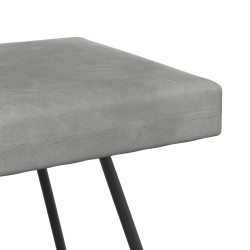 banc Uni Gris clair 80 x 40 x 45 cm Velours 649412649412