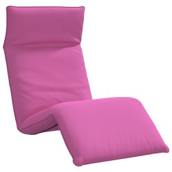 Transat pliant rose 175 x 54 x 8,5 cm tissu Oxford 649413649413