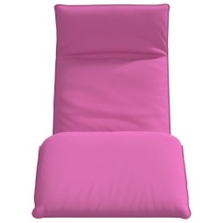 Transat pliant rose 175 x 54 x 8,5 cm tissu Oxford 649413649413