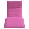 Transat pliant rose 175 x 54 x 8,5 cm tissu Oxford 649413649413