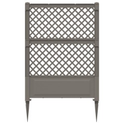 Trellis avec pique Gris 99 x 6 x 165 cm PP 649416649416