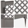 Trellis avec pique Gris 99 x 6 x 165 cm PP 649416649416