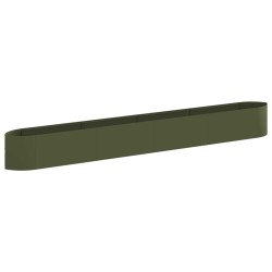 Jardin surélevé Vert olive 380 x 40 x 40 cm Acier 649417649417