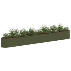 Jardin surélevé Vert olive 380 x 40 x 40 cm Acier 649417649417