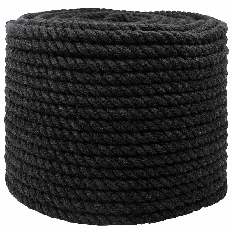 Corde Noir 1,2 x 1,2 x 25000 cm Coton 649419649419