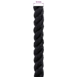 Corde Noir 1,2 x 1,2 x 25000 cm Coton 649419649419