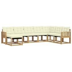 Ensemble de canapés d'extérieur 8 pcs Blanc et crème 649420649420