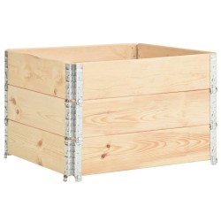 Colliers de palette 3 pcs 100x100 cm Bois de pin solide 649421649421