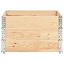 Colliers de palette 3 pcs 100x100 cm Bois de pin solide 649421649421