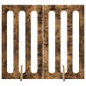 Clôture pliable pour animaux 2 pcs Chêne Fumé Bois d’ingénierie 649424649424