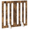 Clôture pliable pour animaux 2 pcs Chêne Fumé Bois d’ingénierie 649424649424