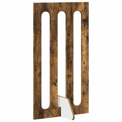 Clôture pliable pour animaux 2 pcs Chêne Fumé Bois d’ingénierie 649424649424