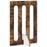 Clôture pliable pour animaux 2 pcs Chêne Fumé Bois d’ingénierie 649427649427