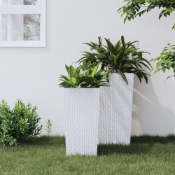 Jardinière et intérieur amovible blanc 11/26,5 L rotin PP 649430649430