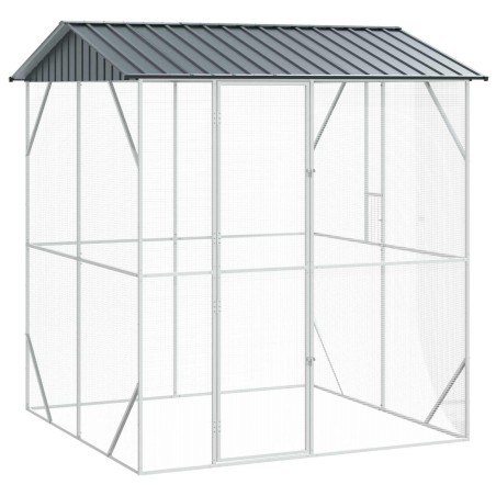 Cage pour oiseaux Anthracite 215 x 208 x 247 cm Acier galvanisé 649435649435