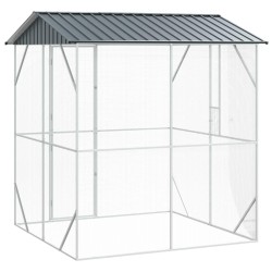 Cage pour oiseaux Anthracite 215 x 208 x 247 cm Acier galvanisé 649435649435