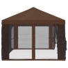 Housse de tonnelle avec murs latéraux Marron 600,5 x 300,5 cm 649444649444