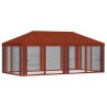 Housse de tonnelle avec murs latéraux 6 x 3 m Terre cuite 649446649446