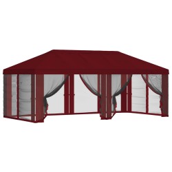 Housse de tonnelle avec murs latéraux 6 x 3 m Bordeaux 649447649447