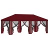Housse de tonnelle avec murs latéraux 6 x 3 m Bordeaux 649447649447