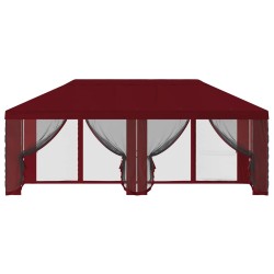 Housse de tonnelle avec murs latéraux 6 x 3 m Bordeaux 649447649447