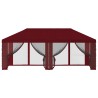 Housse de tonnelle avec murs latéraux 6 x 3 m Bordeaux 649447649447
