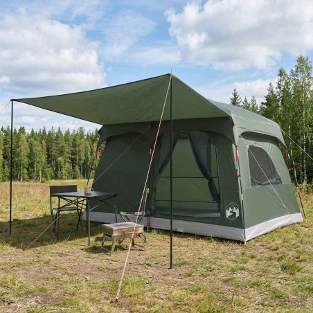 Tente familiale Vert armée 380 x 260 x 190 cm Polyester 649452649452