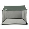 Tarp de camping avec murs en maille Vert armée 649478649478