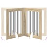 Porte de chien pliable avec supports 4 pcs Chêne Sonoma 321 cm 649486649486