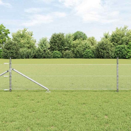 Clôture hexagonale avec poteau 10 x 0,5 m Acier galvanisé 649488649488