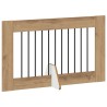 Porte de chien pliable avec supports 4 pcs Chêne artisanal 649489649489