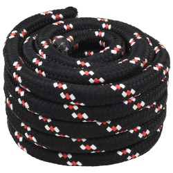 Corde de bateau 25 m 4 Noir et Rouge PP 649520649520