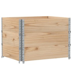Colliers de palette 3 pcs 80x60 cm bois de pin solide 649523649523