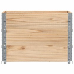 Colliers de palette 3 pcs 80x60 cm bois de pin solide 649523649523