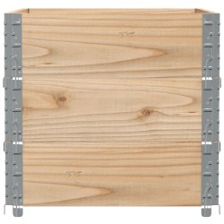 Colliers de palette 3 pcs 80x60 cm bois de pin solide 649523649523