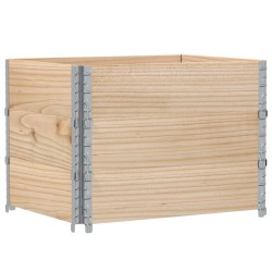 Colliers de palette 3 pcs 80x60 cm bois de pin solide 649523649523