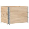 Colliers de palette 3 pcs 80x60 cm bois de pin solide 649523649523